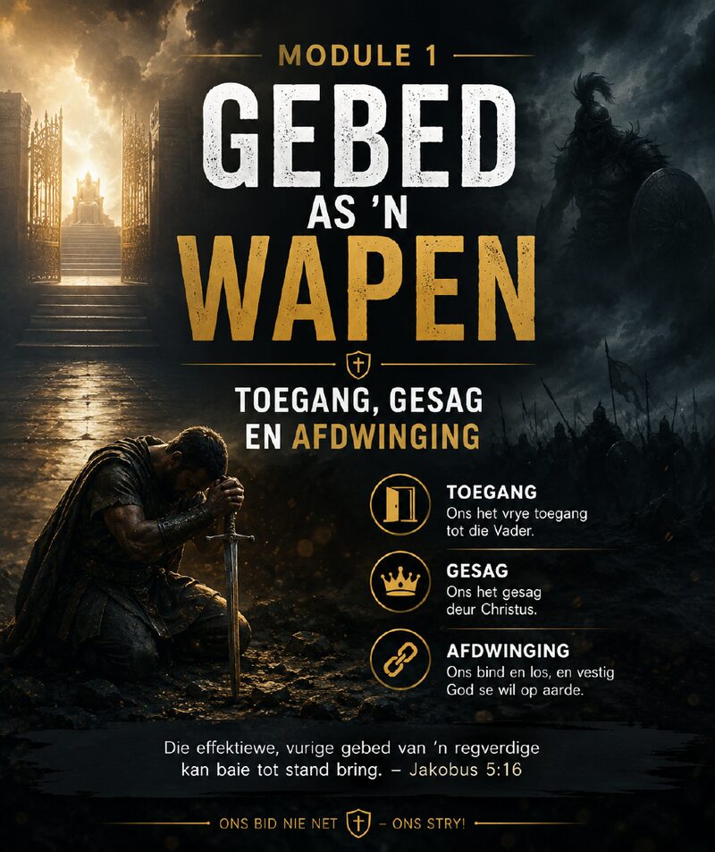First page of Session 1 — Gebed as 'n Wapen